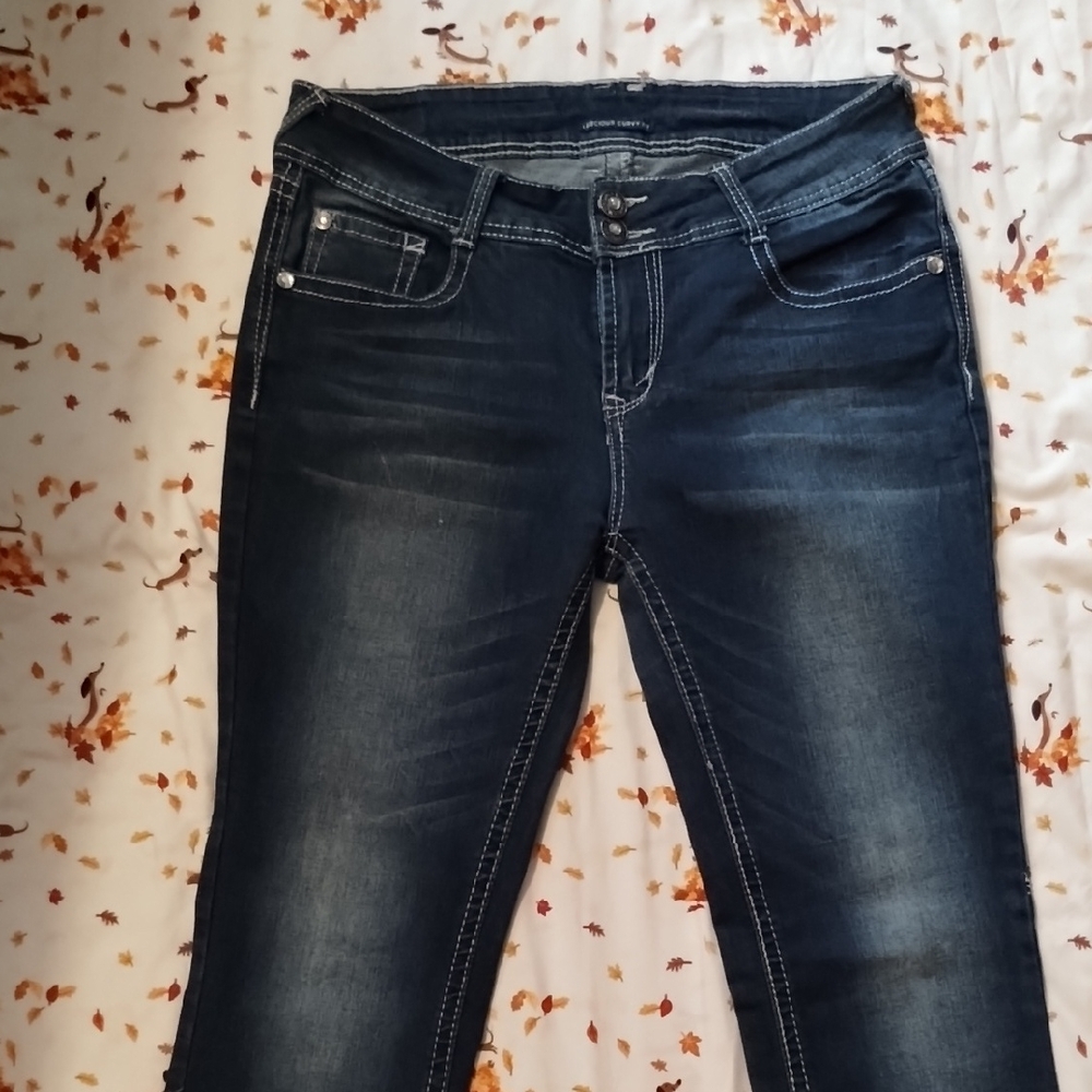 Wallflower Women's Dark Wash Skinny Jeans